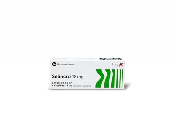 Селинкро, Selincro, Налмефен, 18 мг