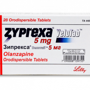 Зипрекса велотаб, Zyprexa Velotab, Оланзапин, 5 мг