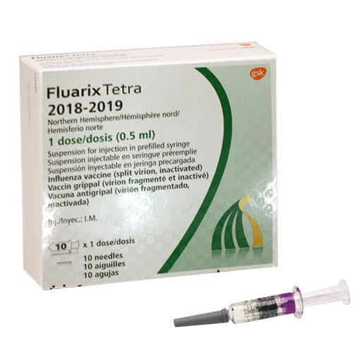 Флюарикс, Fluarix Tetra 0.5мл вакцина от гриппа | Заказать из Израиля .
