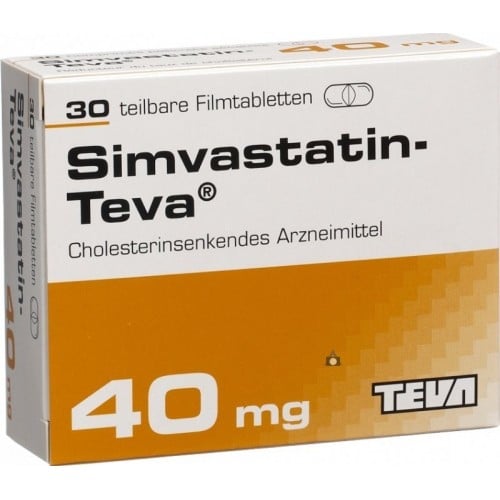 Симвастатин, Simvastatin Teva 40мг 30 | Заказать из Израиля доставкой